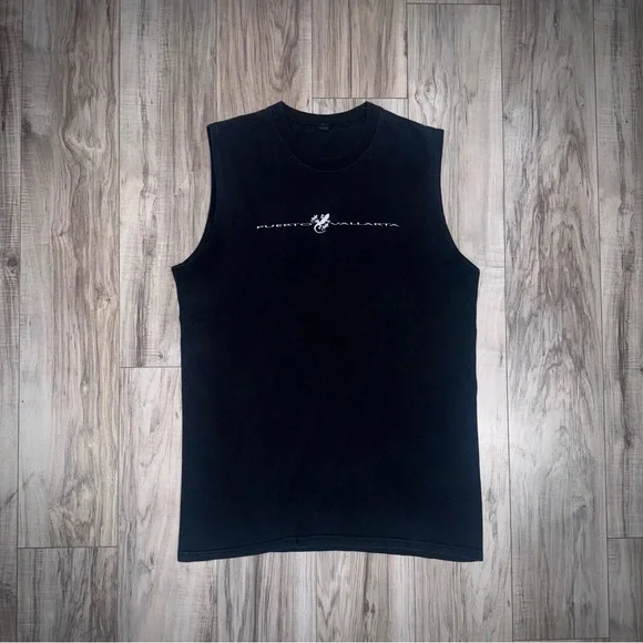Black Puerto Vallarta Sleeveless Top 🦎 - Picture 2 of 5